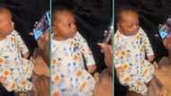 Baby's funny reaction trends as dad shows him video of how he cried loudly at 5 am