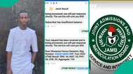 "How can I score 33 in mathematics?" JAMB result of boy born in 2005 comes out, he rejects scores