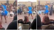 Give her a medal: Petite lady in short skirt thrills crowd with fast legwork, leaves people screaming in video