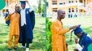 Unilorin graduate and his father melt hearts with lovely photos, many react to their resemblance