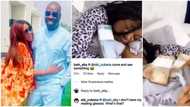 Obi Cubana feigns blindness as wife calls his attention to video of man waking his woman with bundles of cash