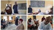 Drama as Governor Zulum personally conducts test for teachers, photos go viral