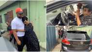In video: Moment Nollywood's Alex Ekubo surprised his mother with a brand new car gift