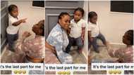 "You go collect": Mother tells baby with funny serious face, kid points finger at her in viral video