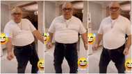 Man with potbelly makes his stomach bounce as he dances to You Want to Bam Bam viral song in video