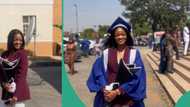 Nigerian lady shares video of herself celebrating her first-class degree and two awards