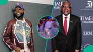 Chivido: Davido reacts to Dangote's interaction with lady at his wedding