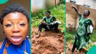 Widow who visited husband's graveside cries out after witnessing painful sight: "This life is funny"