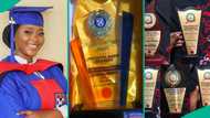 Nigerian lady packs 8 awards, graduates as best student in her department, photos get people talking