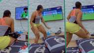 "I love that action": Lady's excitement during Nigeria VS South Africa match goes viral on TikTok