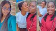 "I bagged the sweetest mother-in-law": Lady blushes as husband's mum kisses her in video