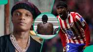 Lookman unveils mystery tattoo as he hangs out with Wizkid