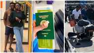 After waiting for long, Nigerian lady finally relocates to Canada, husband welcomes her at airport