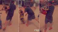 "I almost carry beggar pikin go house": Nigerian man lifts child on the road, heads home in funny video