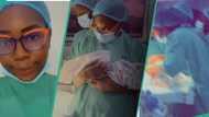 Young student nurse shares her childbirth experience, shows excitement