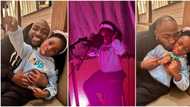 Davido’s Imade visits music studio as she hangs out with father, singer says he is obsessed with his children