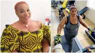 55-year-old Nollywood actress hits the gym, says If you don’t keep fit wetin you gain? (photos)