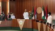 Bidiyon taron NEC na APC da ke gudana a yanzu, Buhari da sauran jiga-jigan jam'iyya sun hallara