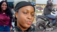 Nigerian lady biker who is an accountant reveals how she rode her motorcycle from Lagos to Akure, says biking helps depression (video)