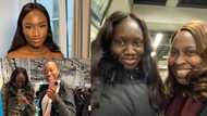 Happy moment two Nigerian ladies who graduated as best students from Covenant University meet each other in the UK