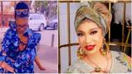 The moment Tonto Dikeh’s son King Andre got upset as they checkout of a N270k per night hotel