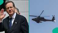 Just in: Israeli Air Force helicopter carrying President Herzog makes emergency landing