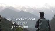 Top 30 motivational scriptures and quotes to keep you on track