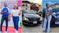 "I love you so much": BBNaija's Queen surprises young brother with his 1st car, spends millions on Benz