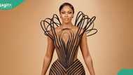 Lady 0rders Osas Ighodaro's AMVCA dress, gets cute style, peeps react: "U get mind tag Veekee James"