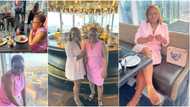 Massive reactions as young lady takes mum out for dinner, adorable photos light up social media
