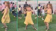 "She dey waste the beat": Oyinbo girl displays rough dance moves at party, video trends
