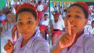 Young girl writing WAEC records video in examination hall, posts it on TikTok and it goes viral