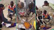 "This made me happy": Lady cooks rice and chicken, feeds labourers at construction site for free