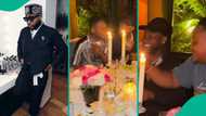 “Wetin concern my big belle": Davido, Cubana Chiefpriest, Mr Eazi link up in Paris