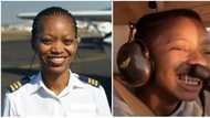 Meet Refilwe Ledwaba, a beautiful helicopter pilot teaching young girls to fly; her video warms hearts