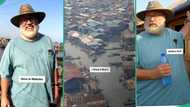 "I don't pay rent here": Oyinbo man lives in Makoko Lagos, video of his house causes buzz online