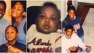 Davido shares rare baby photo of himself, elder siblings Sharon and Adewale spotted looking so young