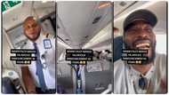 "I swear Nigeria too sweet": Nigerian pilot makes announcement in pidgin on air, people react