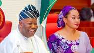Natasha Akpoti: Akpabio, other senators erupt in laughter as he and colleague mark birthdays same day
