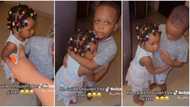 “So Sweet to Watch”: Nigerian Boy Stops Mum From Beating His Little Sister, Holds Her Close in Cute Video