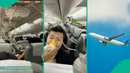 Passengers write farewell notes and bank pins as plane falls nearly 26,000 feet mid-flight in video
