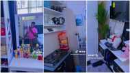 Smart lady rents 1 tiny room, designs it into her "palace" with new fridge, cooker and flat TV