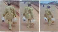 "The struggle continues": NYSC member hawks meat pie on expressway, video goes viral on TikTok