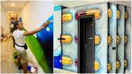 Where's the door? Reactions as Nigerian lady paints hospital entrance to look like medicine tablets, wows many
