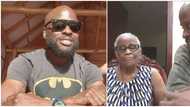 Rapper Ikechukwu's 'grey-haired' mum almost pounces on him as he accuses her of prostitution in prank video