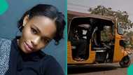 Lady blows hot as woman with 5 kids instructs daughter to sit on her leg inside keke, people react