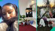 Lady who attended Anthony Joshua’s friends’ burial posts unusual thing she saw above their graves