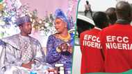 EFCC breaks silence on alleged naira abuse at senator Goje’s daughter's wedding, speaks on next step