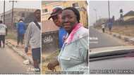 "Old age no easy": Nigerian man in his car sees his parents trekking, laughs at them in video, stirs reactions