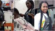 I had worked at a strip club; Pretty 23-year-old lady who is a professional barber says in touching video